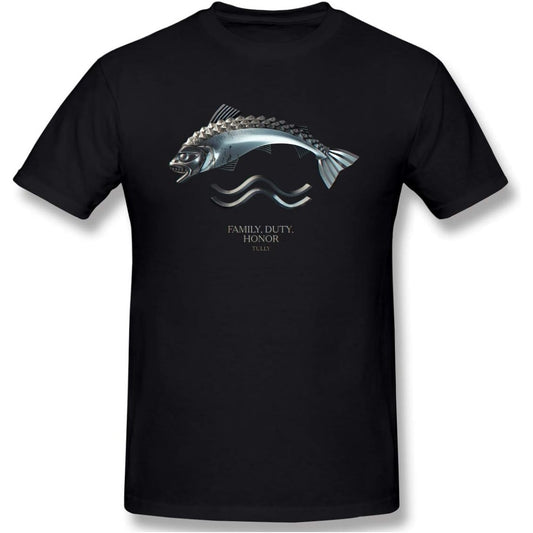 T shirt a motif marin proposant des manches courtes