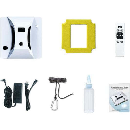 Robot nettoyeur de fenetres offrant le deplacement sur la vitre