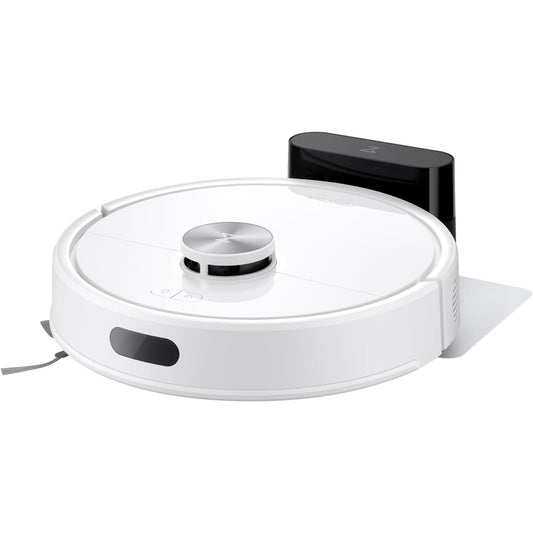 Aspirateur robotise avec des elements lavables, coloris blanc